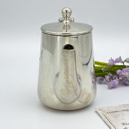 Piccola Caffettiera Antica inglese in argento Silver plated Teiera sheffield Categoria Sheffield & Argento