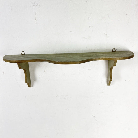 Piccola Mensola da parete in legno mensolina stile antico appoggio a sospensione Categoria Mensole