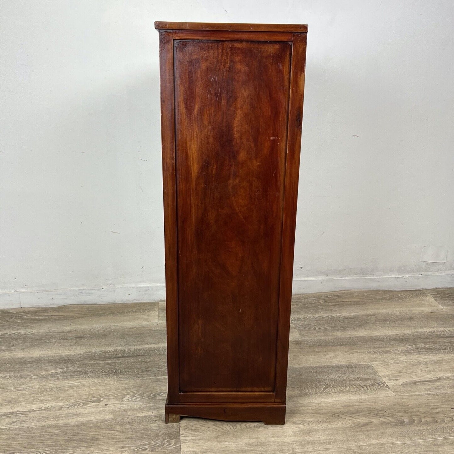 Piccolo Armadio antico 1 anta armadietto in legno mobile da ufficio schedario Categoria  Servante - Servantini