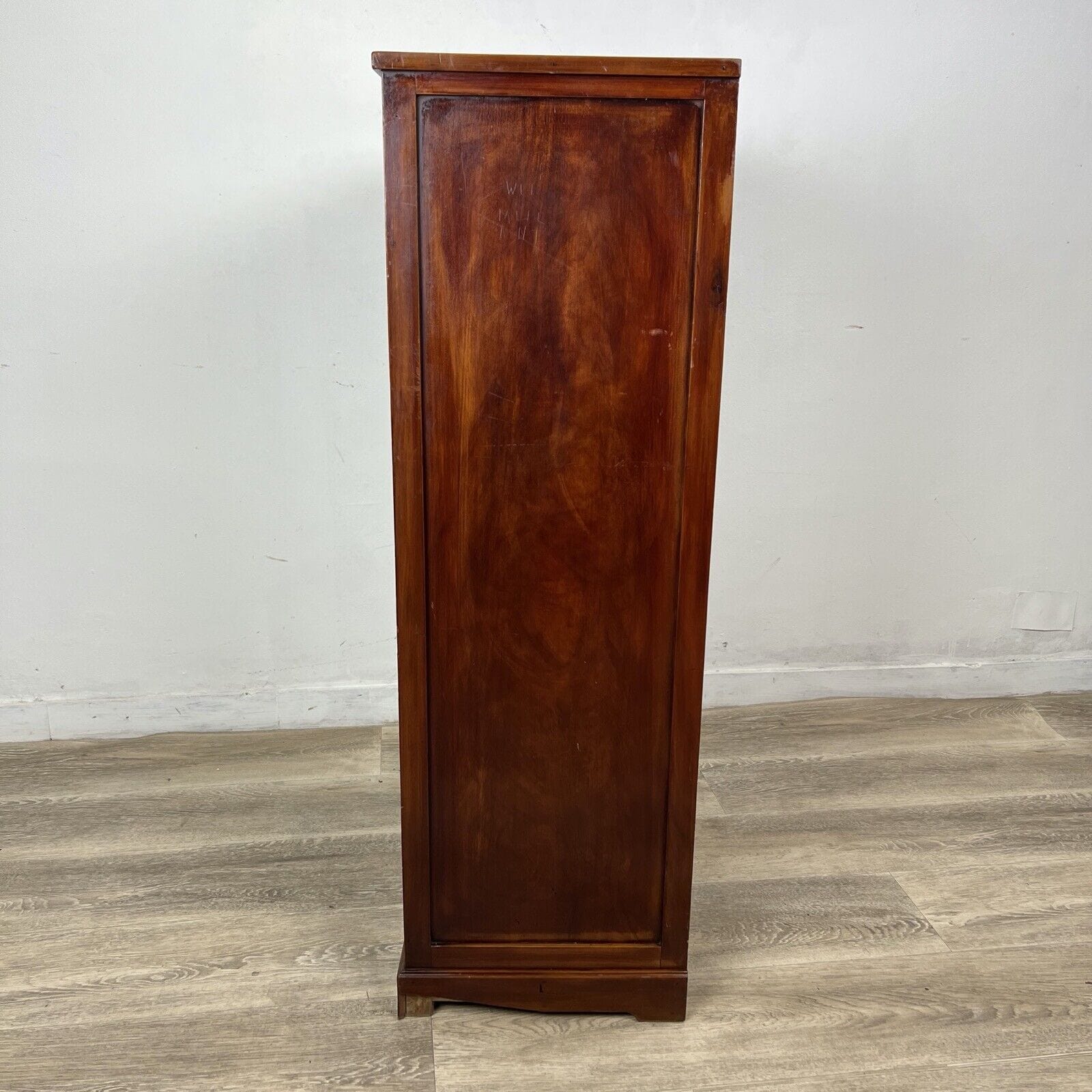 Piccolo Armadio antico 1 anta armadietto in legno mobile da ufficio schedario Categoria  Servante - Servantini