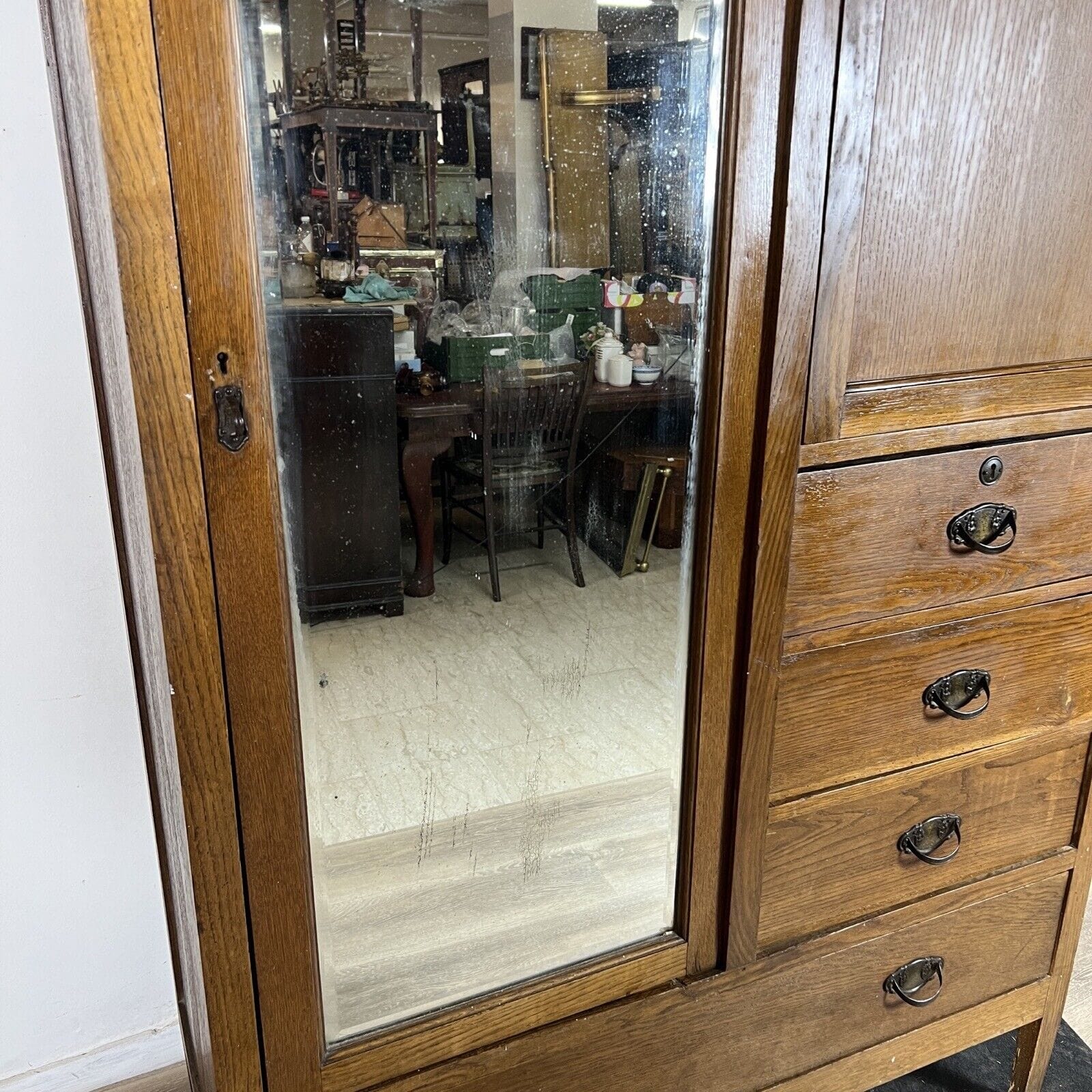 Piccolo Armadio guardaroba antico 1 anta armadietto dispensa stile arte povera Categoria  Servante - Servantini