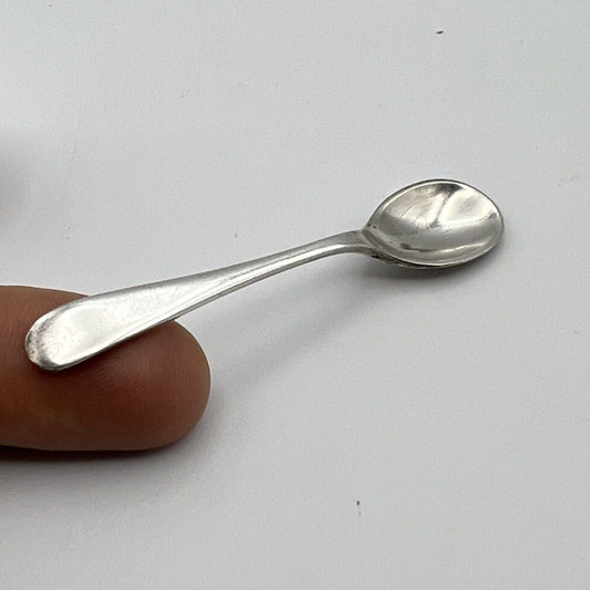 Piccolo Cucchiaino per sale spezie in argento sheffield silver plate Vintage Categoria Sheffield & Argento