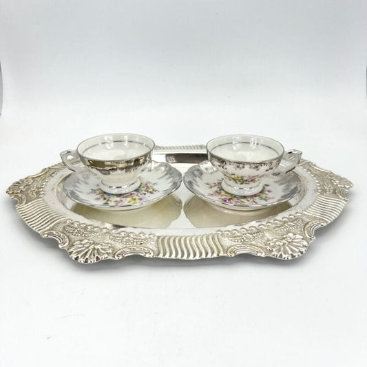 Piccolo Vassoio in argento sheffield antico silver plated da tavola epoca 800 Categoria  Sheffield & Argento
