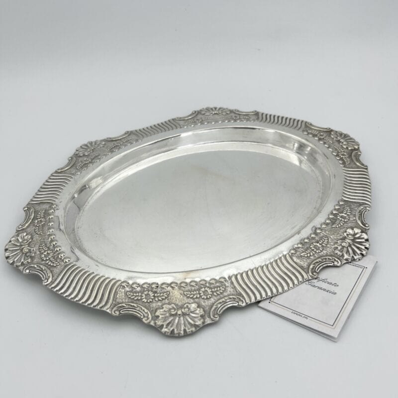 Piccolo Vassoio in argento sheffield antico silver plated da tavola epoca 800 Categoria  Sheffield & Argento