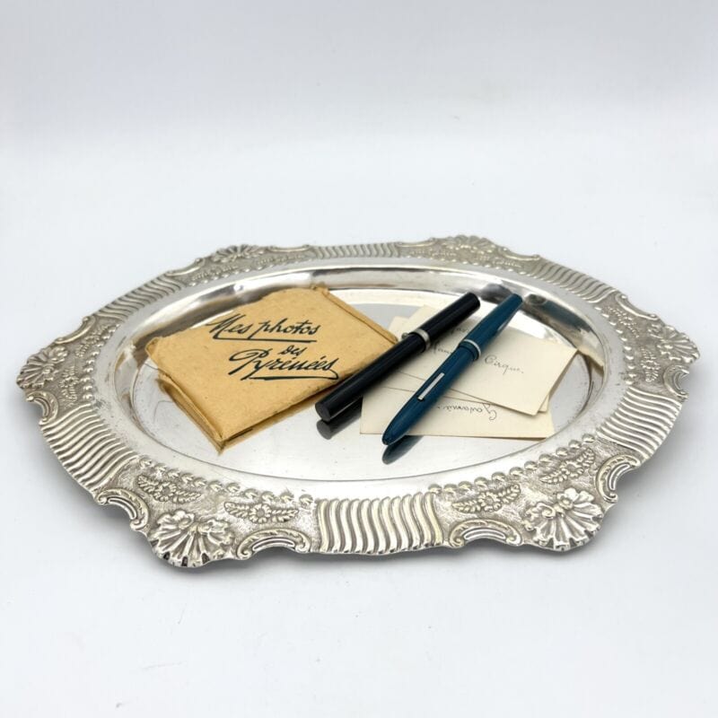 Piccolo Vassoio in argento sheffield antico silver plated da tavola epoca 800 Categoria Sheffield & Argento