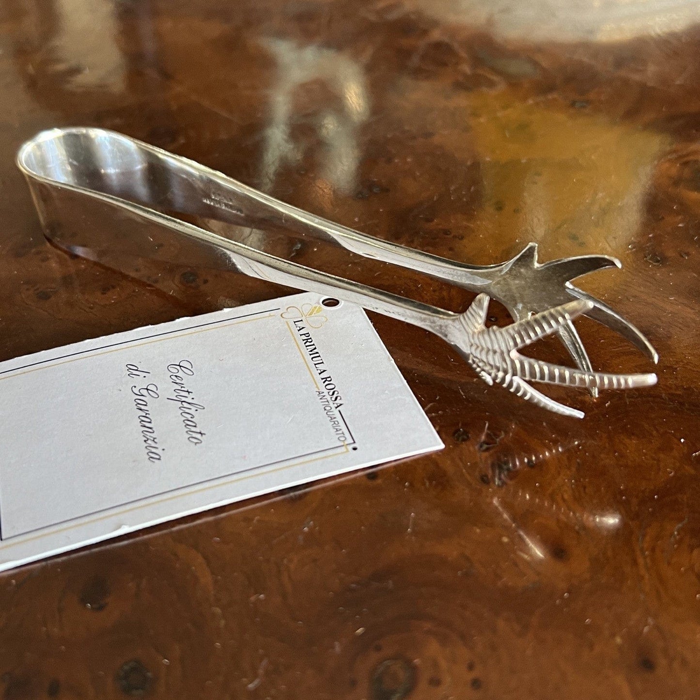 Pinza antica in argento sheffield per zollette zucchero o ghiaccio Pinze inglesi Categoria Sheffield & Argento