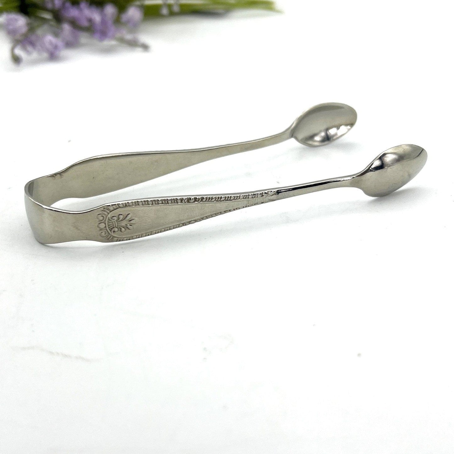 Pinza antica in argento sheffield per zollette zucchero Pinze inglesi d'epoca GG Categoria Sheffield & Argento