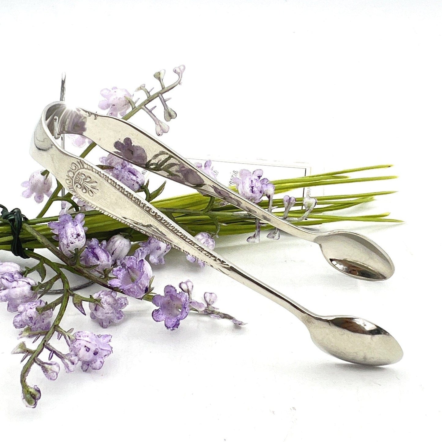 Pinza antica in argento sheffield per zollette zucchero Pinze inglesi d'epoca GG Categoria Sheffield & Argento