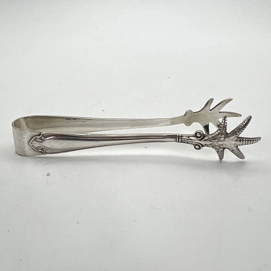 Pinza antica in argento sheffield per zollette zucchero Pinze inglesi d'epoca JD Categoria Sheffield & Argento