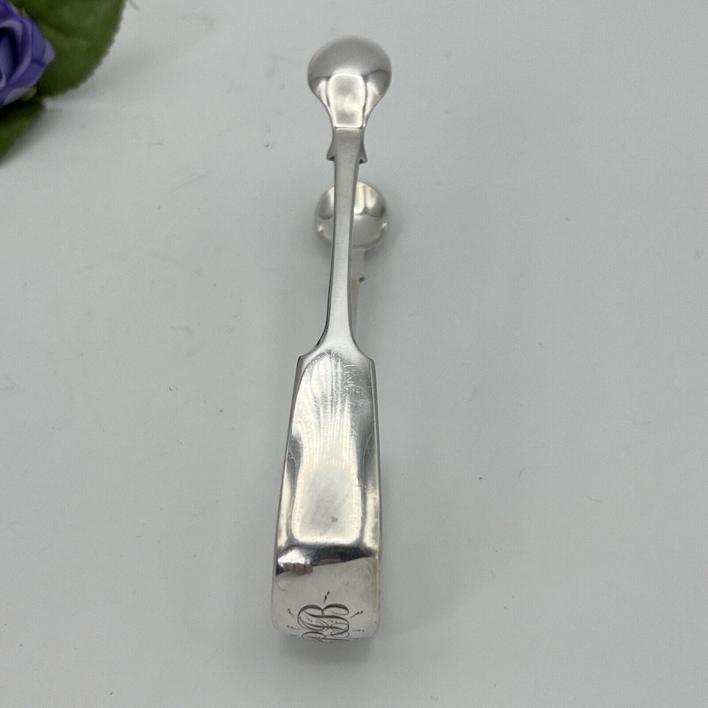 Pinza antica in argento sheffield per zollette zucchero Pinze inglesi d'epoca RB Categoria Sheffield & Argento