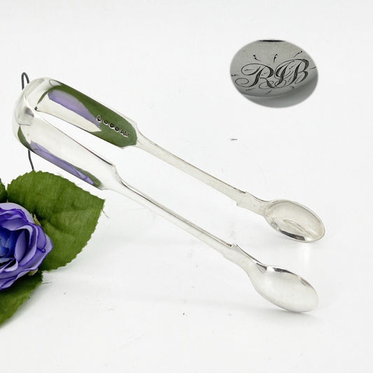 Pinza antica in argento sheffield per zollette zucchero Pinze inglesi d'epoca RB Categoria  Sheffield & Argento