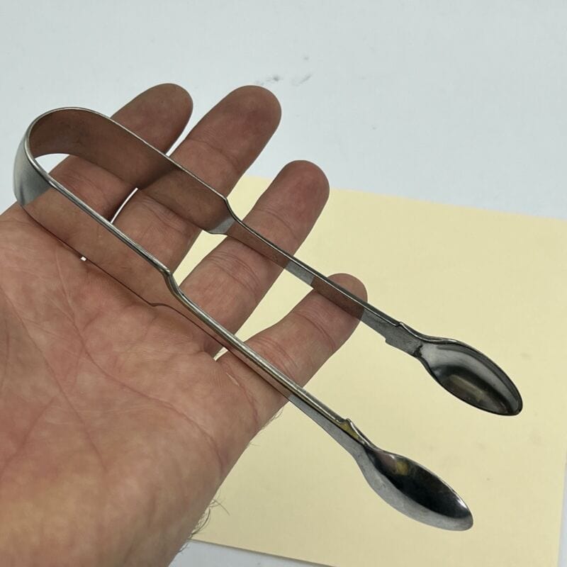 Pinza antica in argento sheffield per zollette zucchero Pinze inglesi epoca 800 Categoria Sheffield & Argento