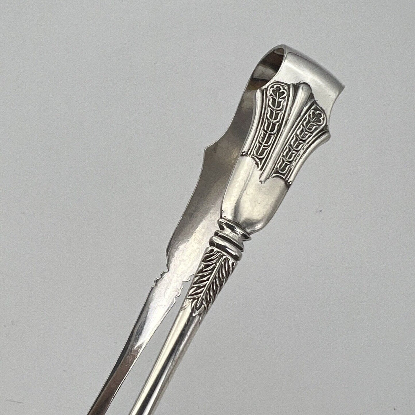 Pinza antica in argento sheffield per zollette zucchero Pinze silver plated '800 Categoria Sheffield & Argento