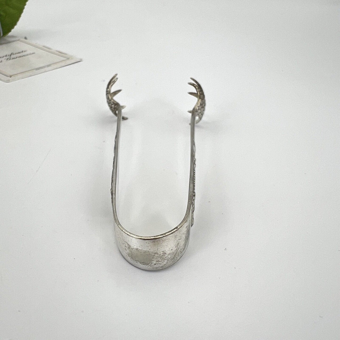 Pinza antica in argento sheffield per zollette zucchero Pinze silver plated '900 Categoria Sheffield & Argento