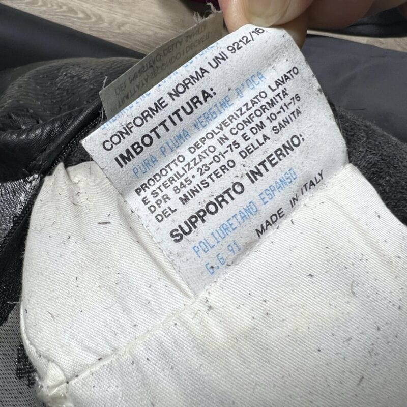 Poltrona Relax in pelle Nera stile Bergere Anni 80 Cinova vintage Categoria Arredamento