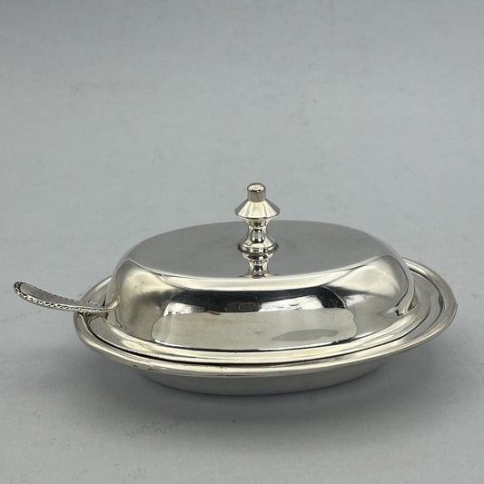Porta burro formaggio antico in argento placcato silver plated da per tavola Categoria Sheffield & Argento