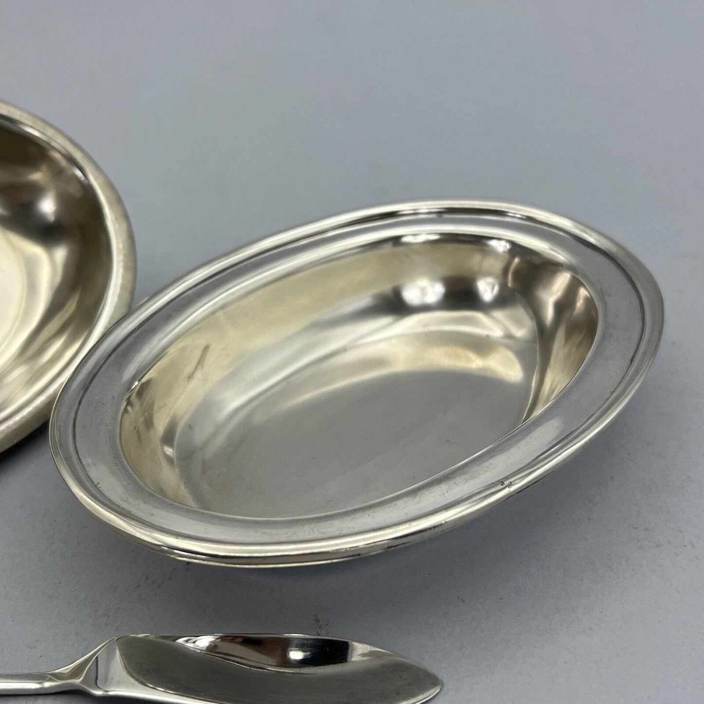 Porta burro formaggio antico in argento placcato silver plated da per tavola Categoria Sheffield & Argento