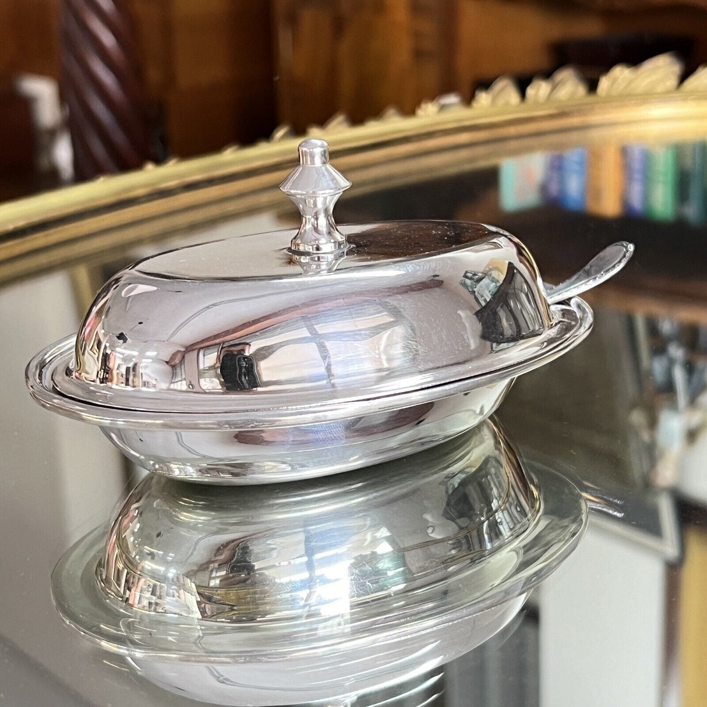 Porta burro formaggio antico in argento placcato silver plated da per tavola Categoria Sheffield & Argento