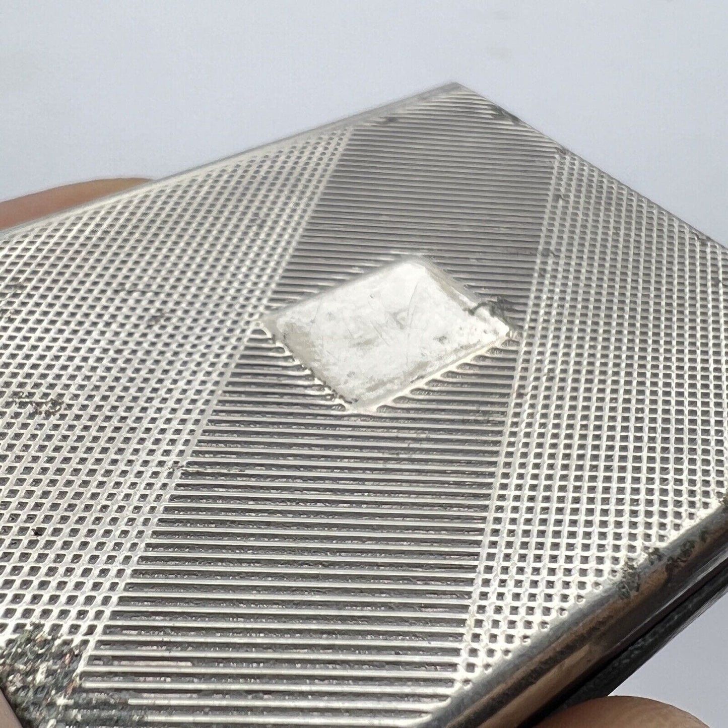 Porta scatola fiammiferi portafiammiferi in argento silver plated Vintage Olri Categoria Sheffield & Argento