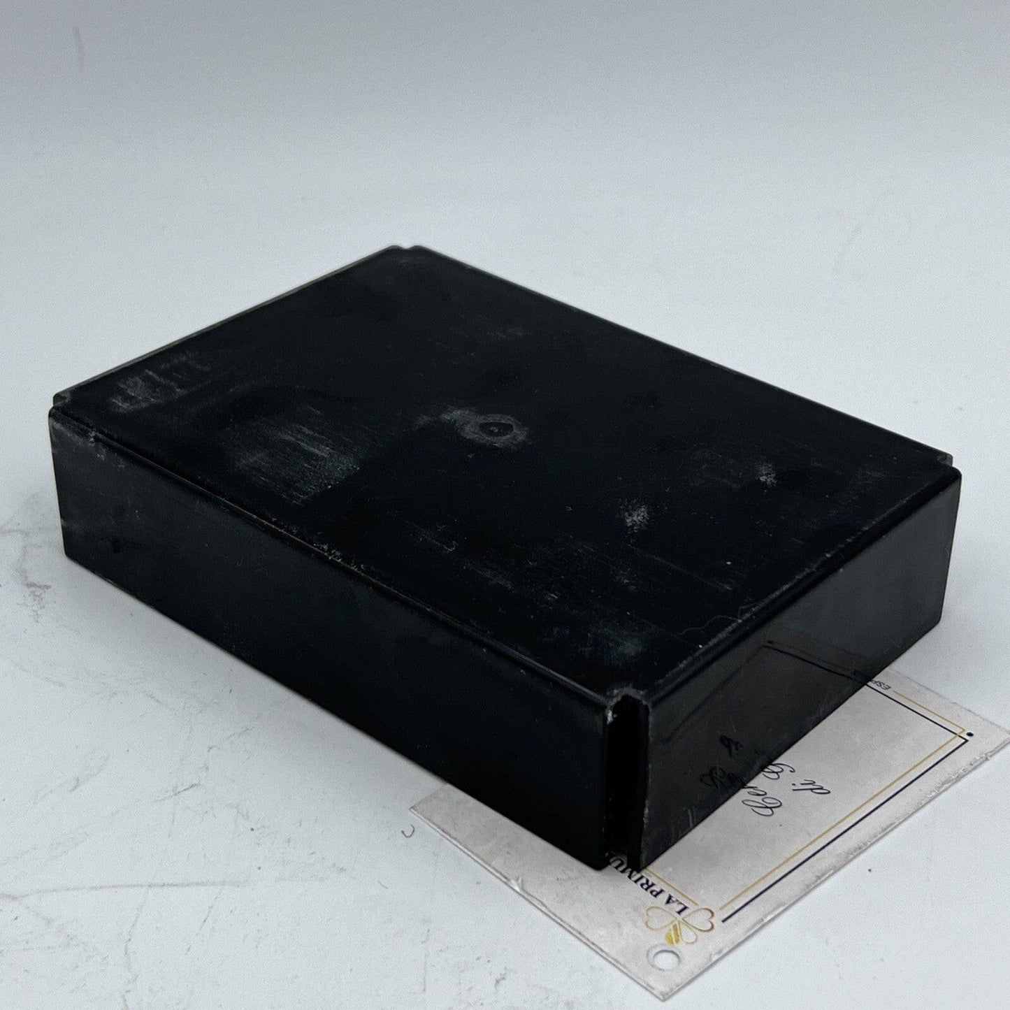 Portabiglietti da visita scrivania in Argento Placcato Alitalia anni '70 design Categoria Sheffield & Argento