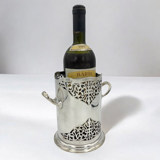 Portabottiglia in argento sheffield silver plated vintage secchiello per vino Categoria Sheffield & Argento