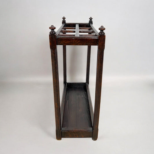 Portaombrelli antico in legno porta ombrelli d'epoca 900 bastoni vintage anni 30 Categoria Appendiabiti - Portaombrelli