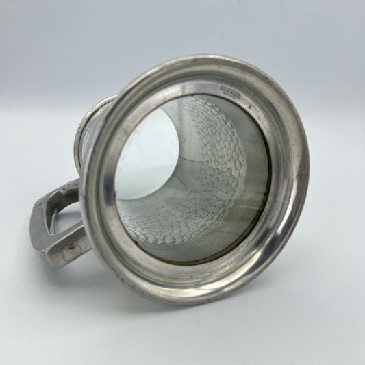 Portapenne da scrivania antico in argento sheffield boccale d'epoca 900 inglese Categoria Sheffield & Argento