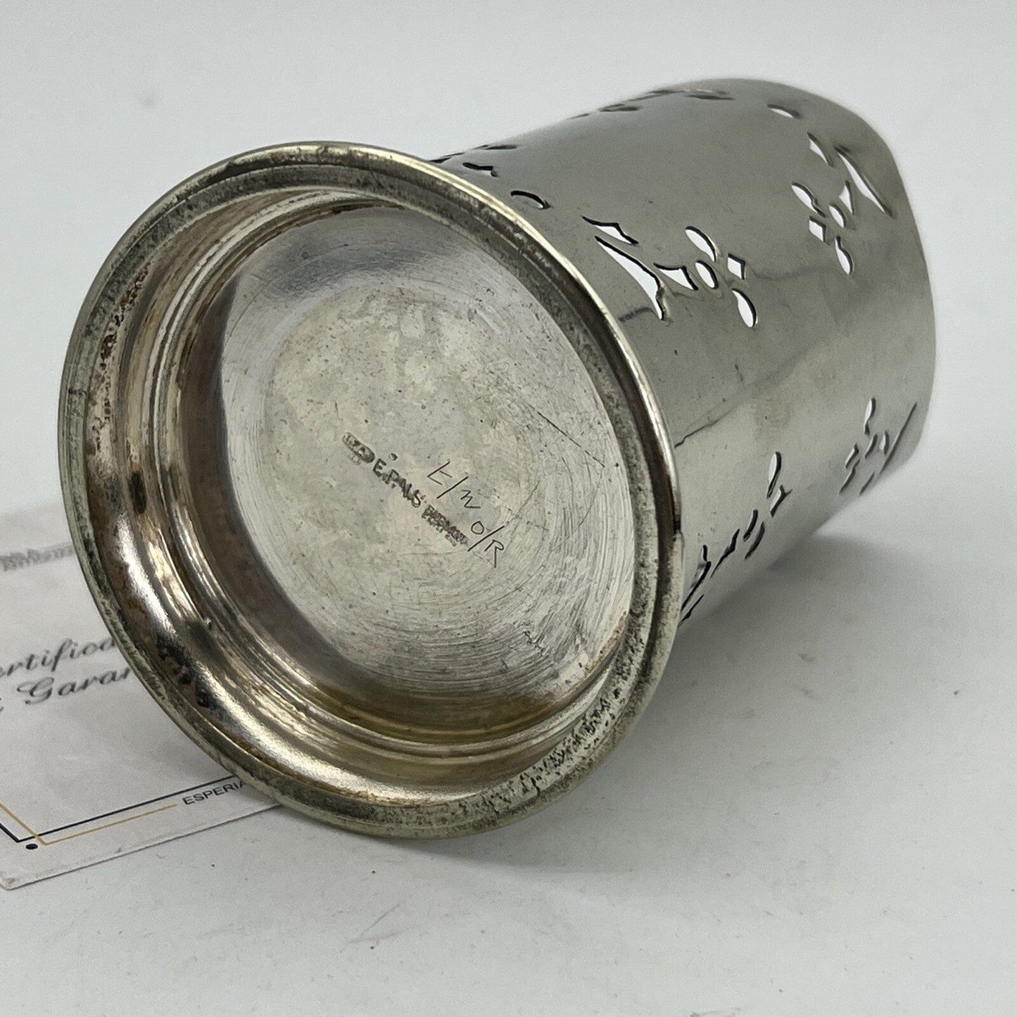 Portapenne da scrivania antico in argento sheffield silver plated EPNS anni '30 Categoria Sheffield & Argento