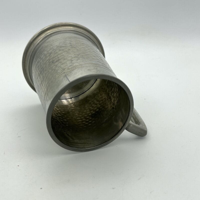 Portapenne da scrivania antico in metallo peltro boccale d'epoca 900 inglese Categoria  Sheffield & Argento