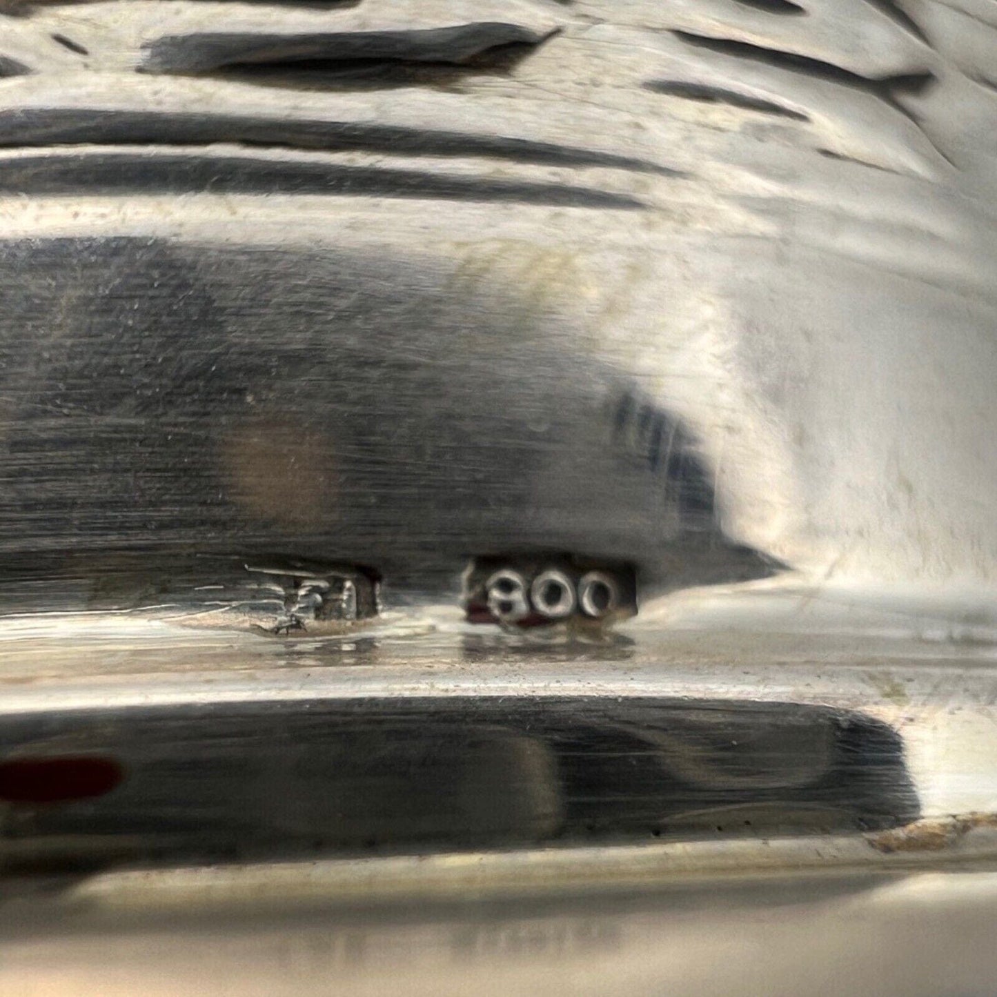 Portapenne da scrivania in argento 800 stile antico bicchiere silver anni 70 Categoria Sheffield & Argento