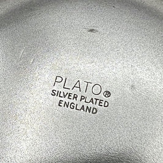 Portapenne da scrivania in argento silverplate boccale Club Lions 1977 1978 Categoria Sheffield & Argento