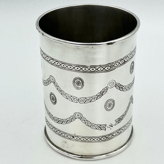 Portapenne da scrivania in stile antico in argento sheffield silver plated Categoria Sheffield & Argento