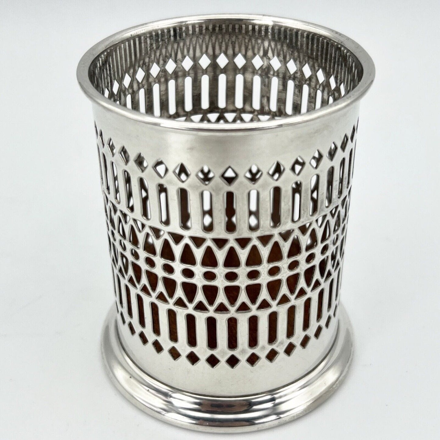 Portapenne da scrivania in stile antico in argento sheffield silver plated EPNS Categoria Sheffield & Argento