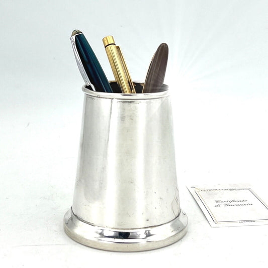 Portapenne da scrivania in stile antico in argento sheffield silver plated Olri Categoria  Sheffield & Argento