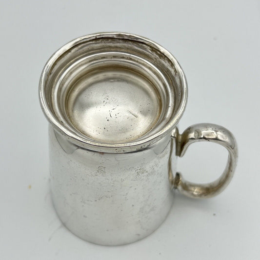 Portapenne da scrivania stile antico in argento silverplate sheffield boccale V Categoria Sheffield & Argento