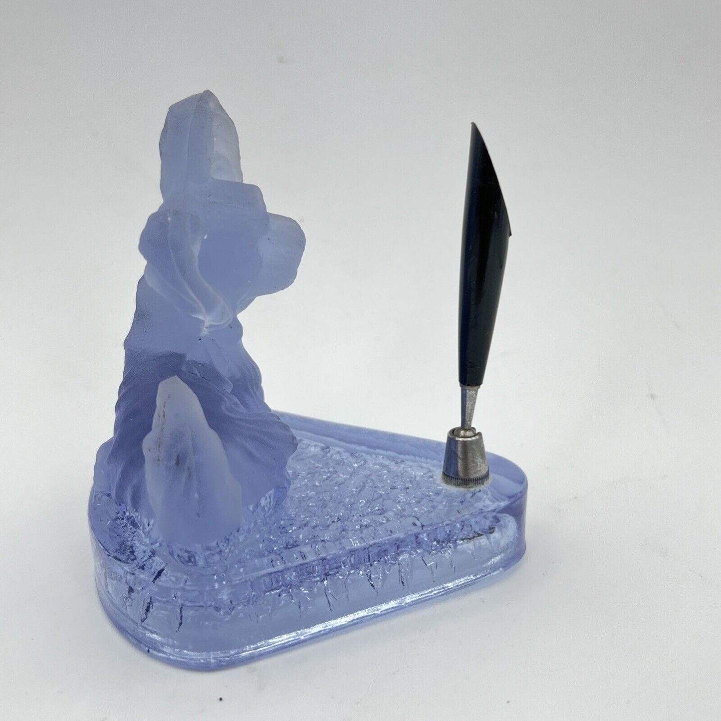 Portapenne stiloforo da scrivania in vetro vintage anni 70 Cane Pechinese Categoria Accessori scrivania e ufficio