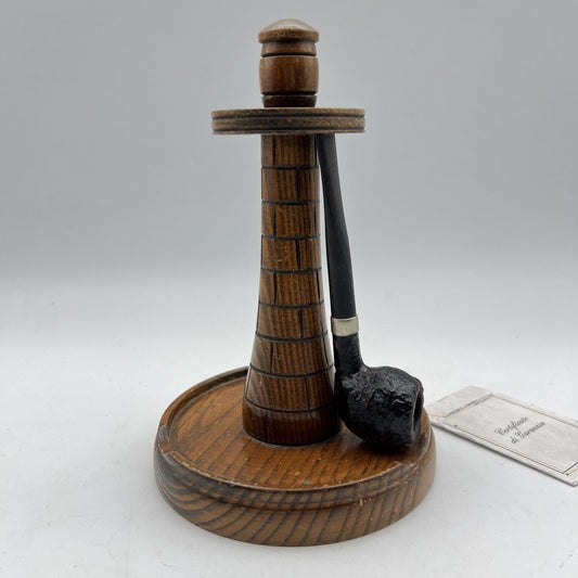 Portapipe antico in legno da tavolo 3 posti pipe d' epoca 900 Inglese anni 30 Categoria Oggetti per fumatori