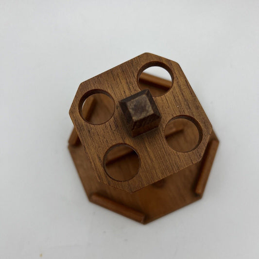 Portapipe antico in legno da tavolo 4 posti pipe d' epoca 900 Inglese anni 60 Categoria Oggetti per fumatori