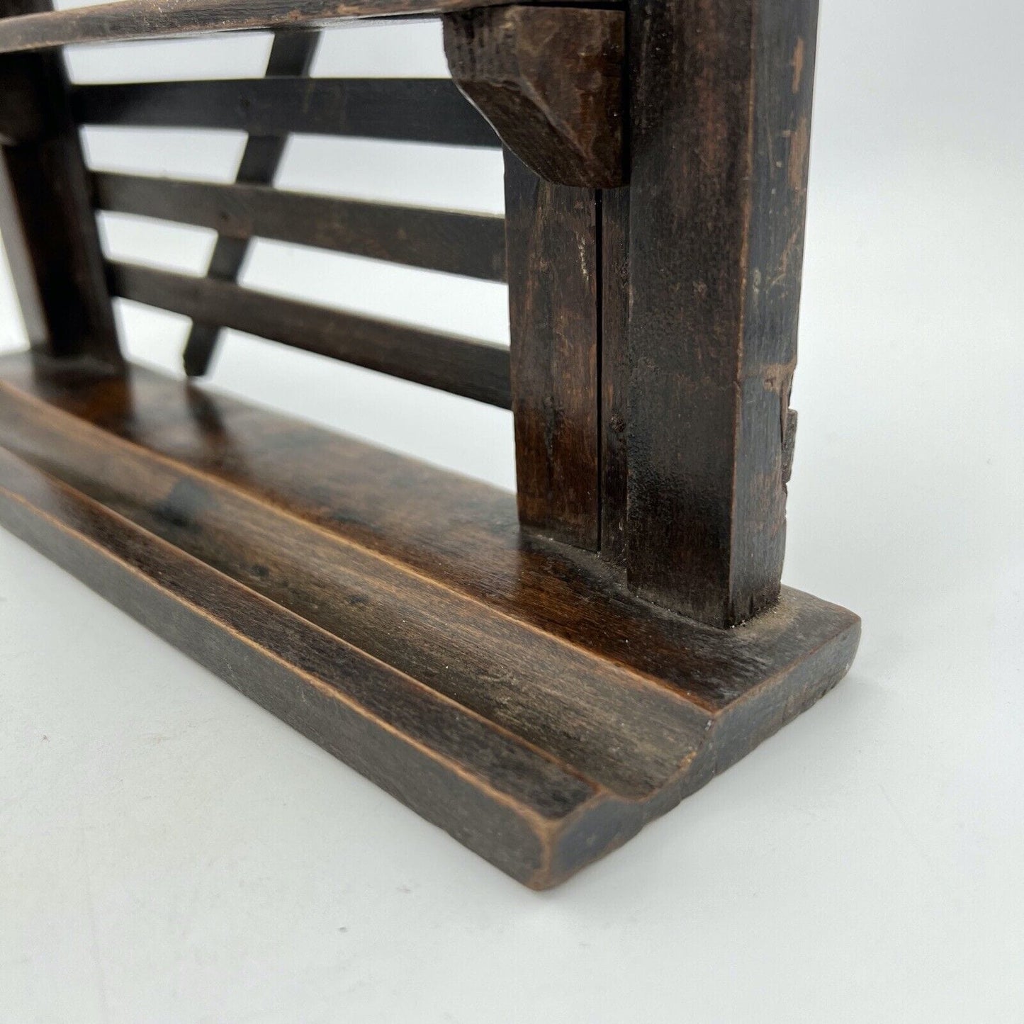 Portapipe antico in legno da tavolo 5 posti epoca 900 Stile Inglese anni 20 Categoria Oggetti per fumatori