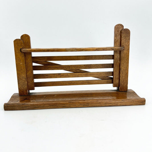 Portapipe antico in legno da tavolo 5 posti epoca 900 Stile Inglese anni 30 Categoria Oggetti per fumatori