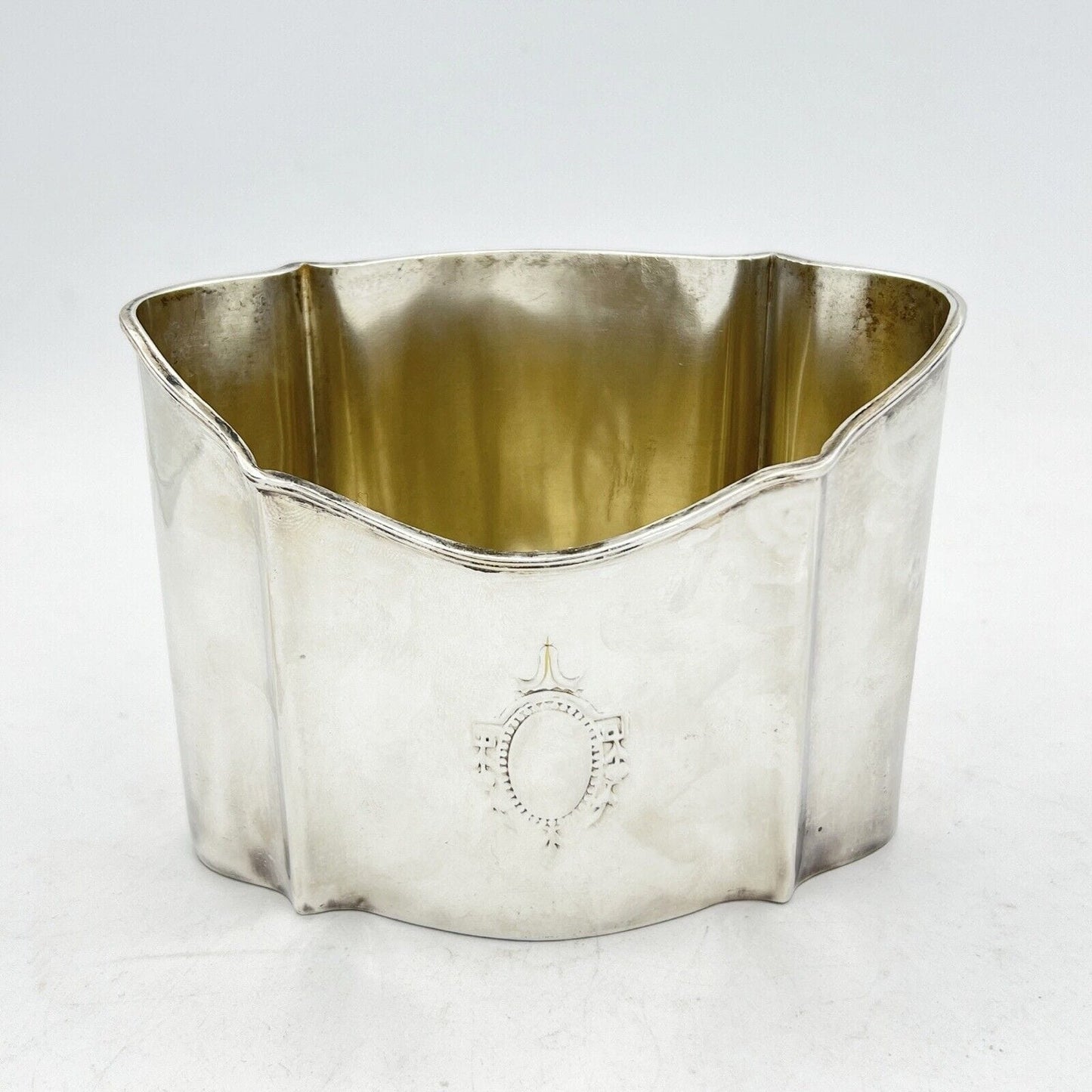 Portaposta Portapenne da scrivania in stile antico argento sheffield silverplate Categoria Sheffield & Argento