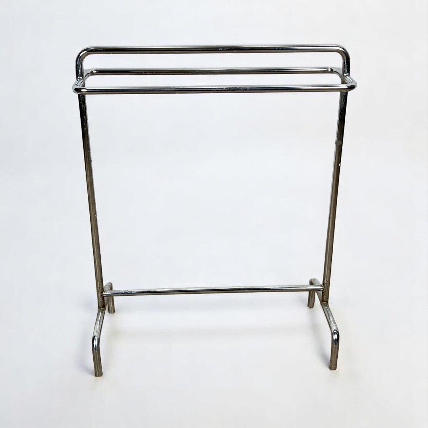 Portasciugamani porta asciugamani stile anni '70 minimalista da terra cromato Categoria Portasciugamani
