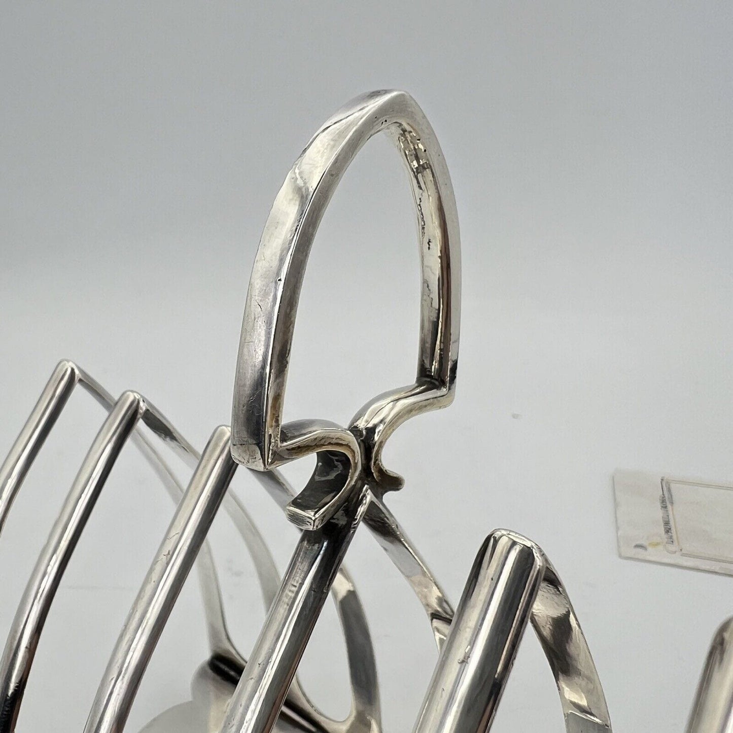 Portatovaglioli antico in silver plate portabiglietti da visita scrivania Decò Categoria Sheffield & Argento