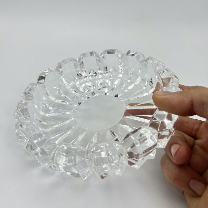 Posacenere portacenere per sigari vintage di in cristallo anni 80 portaoggetti Categoria Oggetti per fumatori