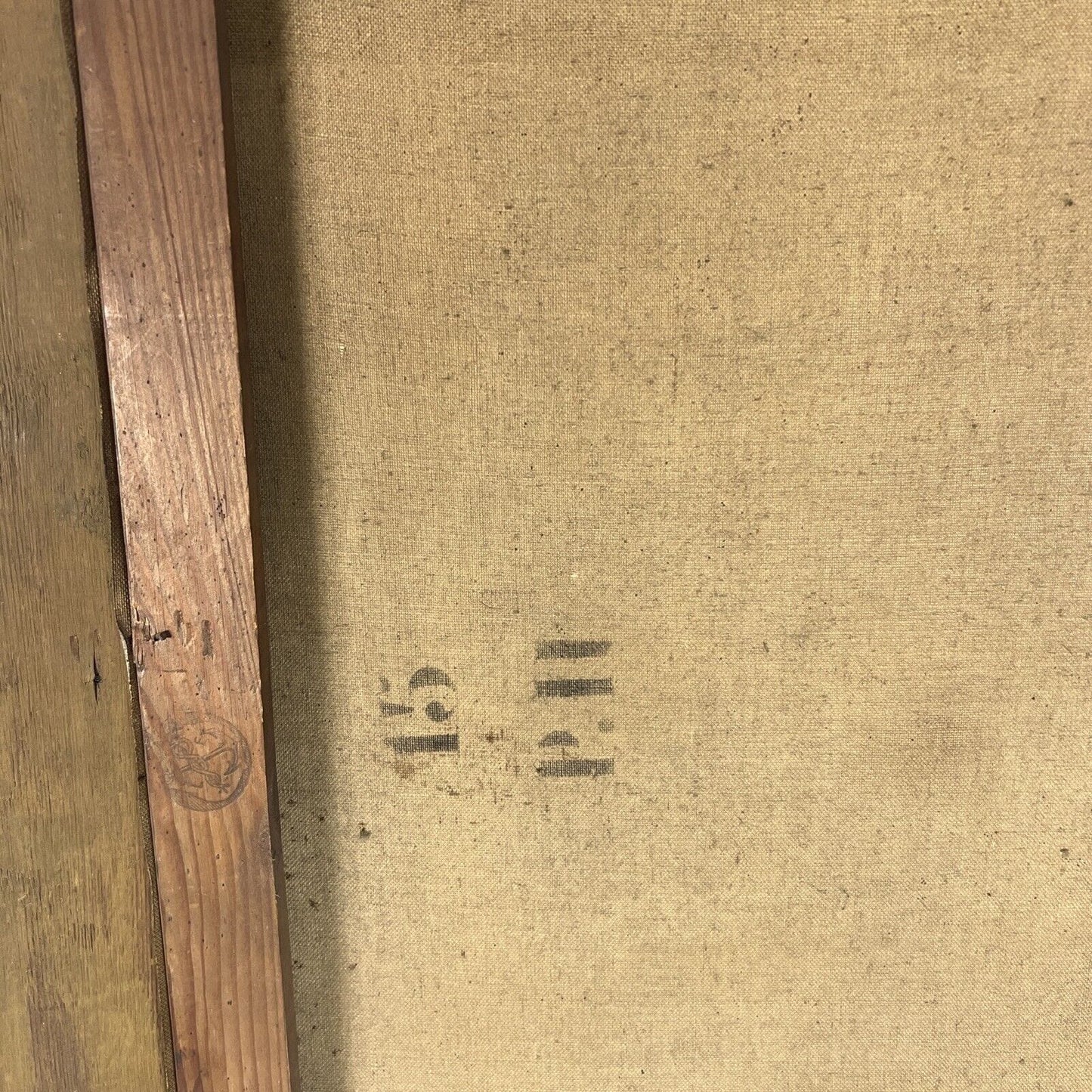 Quadro antico dipinto a ad olio su tela 800 scena paesaggio con cornice Firmato Categoria Quadri