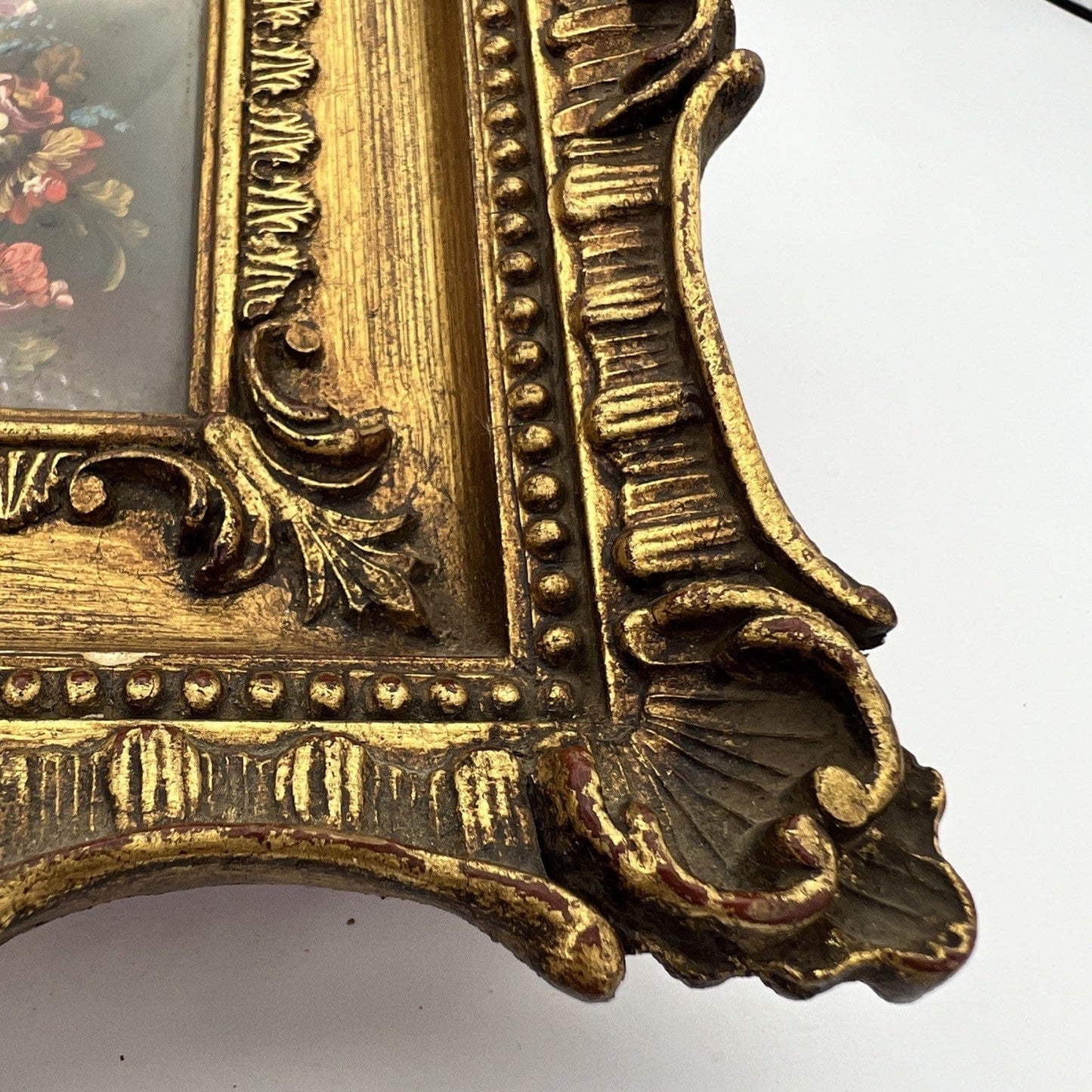 Quadro Antico dipinto a olio su rame Quadretto con cornice oro in stile barocco Categoria Quadri
