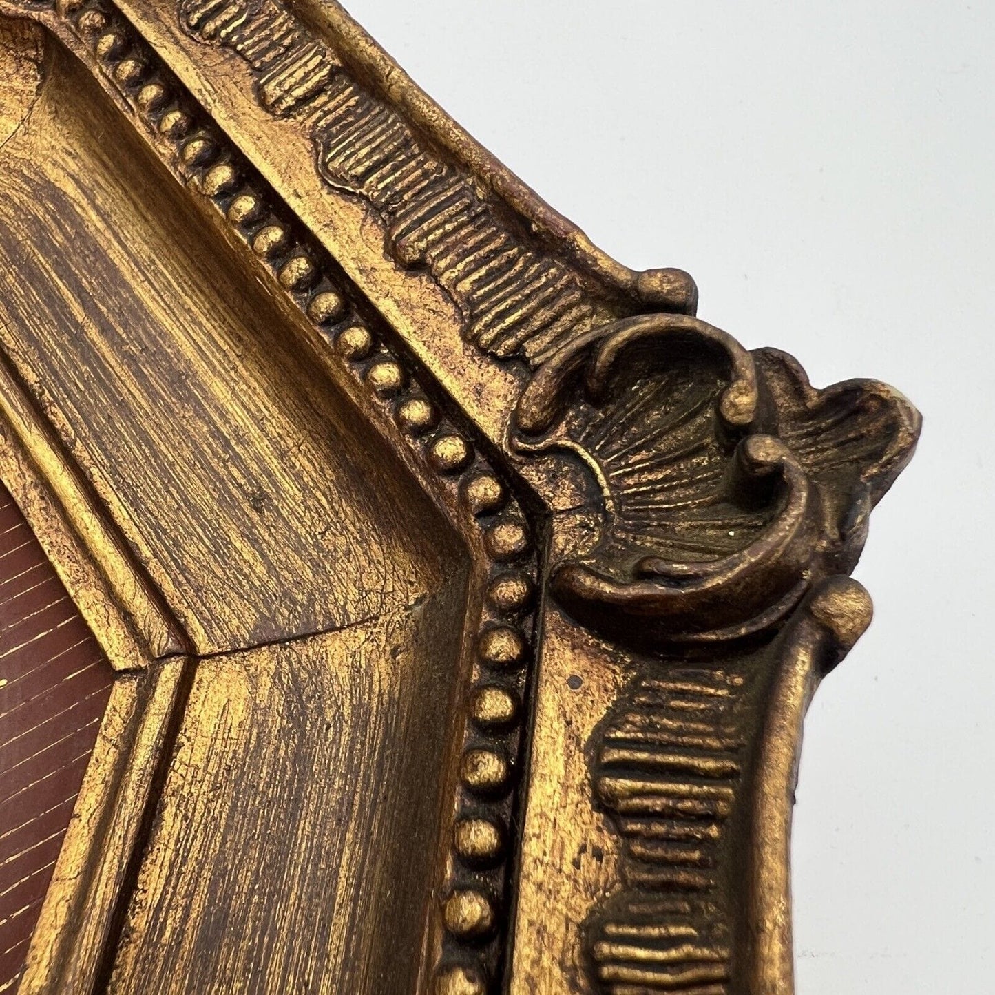 Quadro antico dipinto a olio su rame quadretto cornice oro stile barocco 900 Categoria Quadri