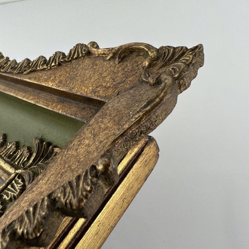 Quadro antico dipinto a olio su tavola quadretto cornice oro stile barocco 900 Categoria Quadri