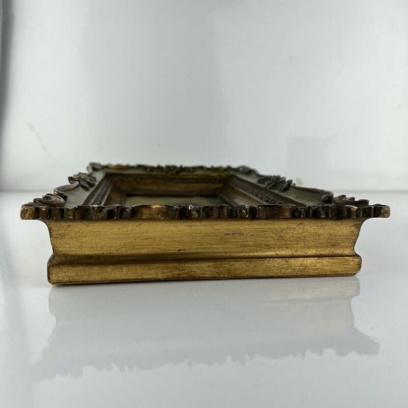 Quadro antico olio su tela 800 dipinto Francese quadretto con cornice in legno Categoria Quadri