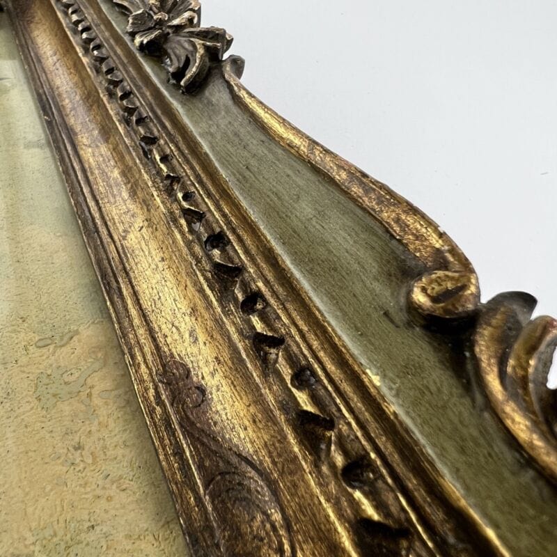 Quadro antico olio su tela 800 dipinto Francese quadretto con cornice in legno Categoria Quadri